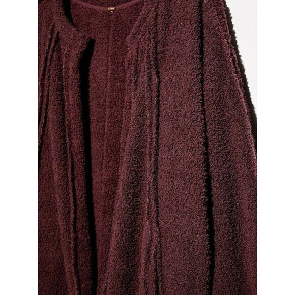 NWT FREE PEOPLE Sz M FOGGY MORNING CARDI FUZZY OPEN CARDIGAN SWEATER - Picture 6 of 6